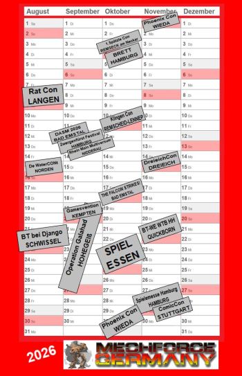 BattleTech Kalender BattleTech Kalender